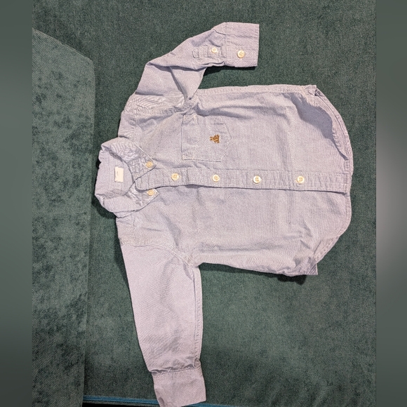 Gap Baby Blue Oxford Shirt - 12months - Picture 2 of 2